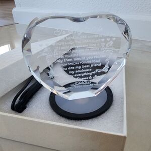 Glass LED Gift For Wife Keepsake